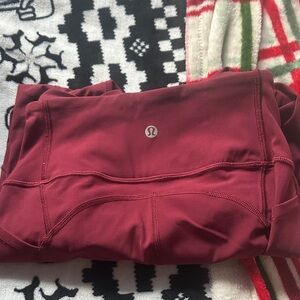 Lululemon Athletica Burgundy Leggings